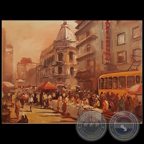 ESCENA EN LA CALLE PALMA - Obra de JUAN GUERRA GAJA